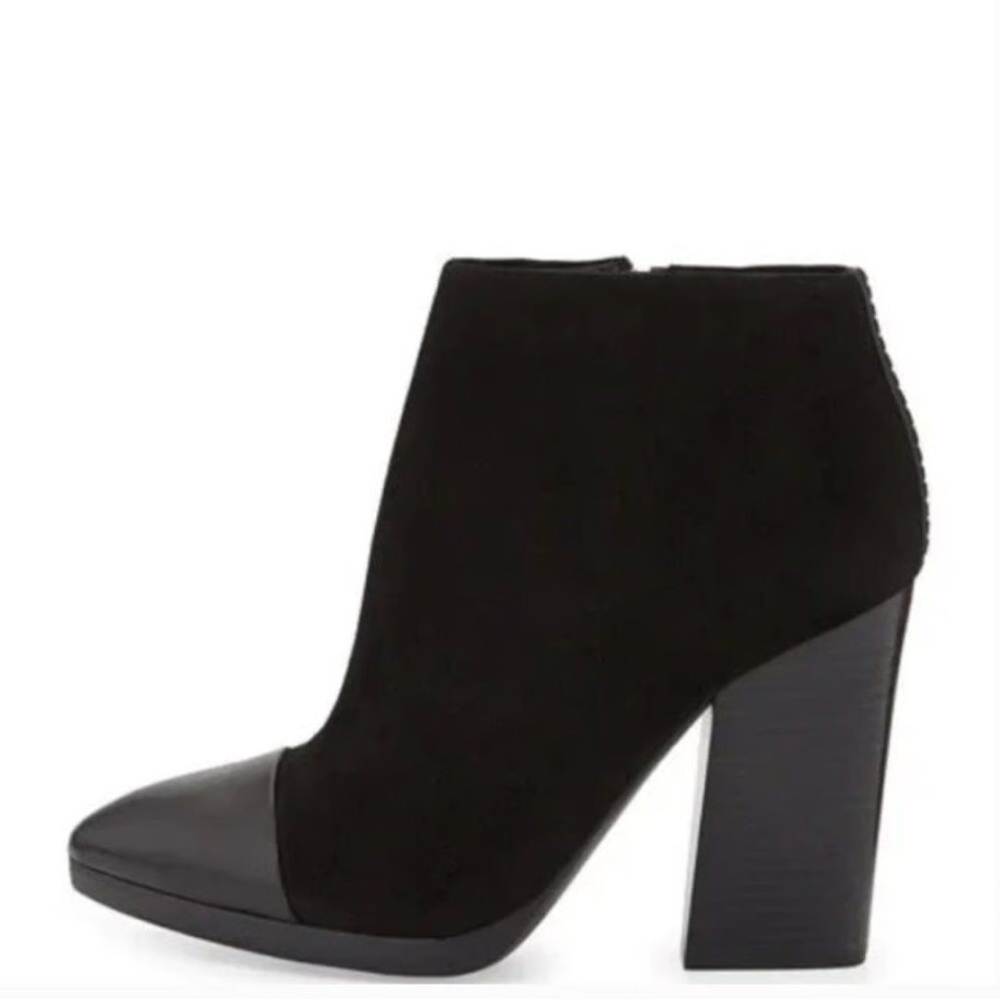 Tory Burch Rivington 100 Black Suede Leather Boots Size 7 MSRP $345